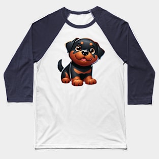 Cute Rottweiler Baseball T-Shirt